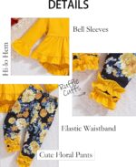 Baby Girl Clothes Infant Toddler Girl Outfit Long Sleeve Shirts Top Rufffle Pants Little Girls Clothes - Image 5