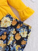 Baby Girl Clothes Infant Toddler Girl Outfit Long Sleeve Shirts Top Rufffle Pants Little Girls Clothes - Image 6