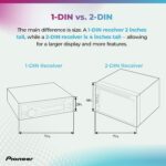 Pioneer DMH-W2770NEX 6.8" Capacitive Touchscreen, Double Din – Wireless & Wired Apple CarPlay & Android Auto, Bluetooth, Backup Camera, FLAC, Short Chassis, HD Radio - Image 9