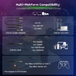 Wired Gaming Headset for Xbox, PS5, PS4, Switch, PC, Mobile, Surround Sound Gaming Headphones with ENC Noise-Canceling Mic, 50mm Drivers, Soft Memory Foam Earcups, Comfortable Durable Design - Image 5