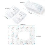 FOGOSO 50 Pack Toilet Seat Covers Disposable - Waterproof 16x24 Inch Extra Large Individually Wrapped Toilet Seat Shields Travel Accessories for Adults Kids-Cat - Image 3
