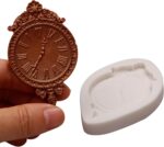 Clock Silicone Molds Steampunk Vintage Wall Clocks Chocolate Molds for Cake Decorating Cupcake Topper Candy Chocolate Gum Paste Polymer Clay Set Of 2 - Image 8