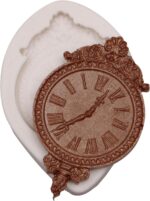 Clock Silicone Molds Steampunk Vintage Wall Clocks Chocolate Molds for Cake Decorating Cupcake Topper Candy Chocolate Gum Paste Polymer Clay Set Of 2 - Image 9