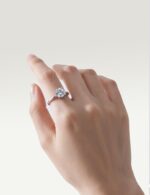 1-3 Carat Lab Grown Diamond Engagement Ring 14K White Gold,IGI Certified Round Cut (D-E Color VS1-VS2) Classic 4-Prong Ring for Women,Wedding Ring - Image 7