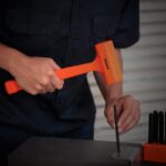 NEIKO 02847A 2 LB Dead Blow Hammer, Neon Orange | Unibody Molded | Checkered Grip | Spark and Rebound Resistant - Image 7