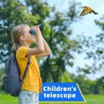 Kids Adventure Compact Monocular-Multi-Functional with Compass,LED Signal Light,Telescope Infrared Rays|Small Easy to Carry for Bird Watching,Camping,Hiking,Hunting,Sports Games Concerts（Bule） - Image 9