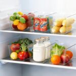 Clear Pantry Organizer Bins, Plastic Organizers & Storage Containers, Cabinet Organizer, Home Organization Must Haves for Kitchen, Laundry Room, Office, Closet & Freezer (4 Pack) - Image 5