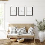 Set of 3 Framed Farmhouse Sweet Dreams Sign 11x14” Above Bed Wall Decor for Bedroom Decor Wall Art Wood Signs (11"x14", Black) - Image 3