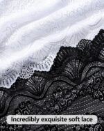 Sexy Womens Underwear High Waisted Lace Panties V Waist Soft Lightweight Breathable Ladies Briefs 6 Pack - Image 5