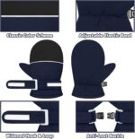 Olreco Toddler Snow Gloves Toddler Mittens Waterproof Baby Winter Mittens Infant Gloves Toddler Ski Gloves for Kids Mittens - Image 6
