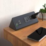 Nightstand Edge Mount Power Strip with USB-C Ports Tabletop Surge Protector Desk Clamp Power Sockets with 3 AC Outlets &4 Fast Charging USB Ports for Home Office Hotel and Dormitory - Image 7