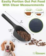 2 Pack Dog Food Scoop, 1 Cup Pet Food Scoop With Measuring Lines (Black and Blue) - Image 10