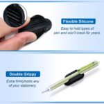 10 Pack Adhesive Pencil Holders for Desk,Silicone Flexible Pen Holder for Wall, Office, School,Home,Classroom Must Haves,Teacher Essentials Accessories,Desk Organizer,Art Supply,Small Gift (10, Black) - Image 4