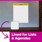 Post-it Super Sticky Easel Pad, 25-inch x 30-inch, White, Lined, 2 Pads/Pack, 30 Sheets/Pad (561WL VAD 2PK) (561WL-VAD-2PK) - Image 11