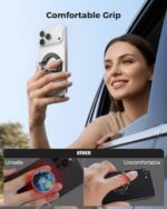SUPERONE for MagSafe Phone Grip, Adjustable Magnetic Phone Ring Holder Removable Finger Phone Ring Kickstand Compatible with MagSafe Accessories Only for iPhone 17 & 16 & 15 & 14 & 13 & 12 Series - Image 5