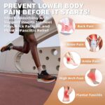 OrthoComfoot Men's Orthopedic Plantar Fasciitis Sneakers: Comfortable High Arch Support Running Shoes for Walking, Lightweight Casual Tennis Shoes, Relief Flat Feet, Heel Pain - Image 3
