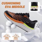OrthoComfoot Men's Orthopedic Plantar Fasciitis Sneakers: Comfortable High Arch Support Running Shoes for Walking, Lightweight Casual Tennis Shoes, Relief Flat Feet, Heel Pain - Image 7