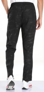 Men's Elastic Waist Hiking Pants Water Resistant Quick-Dry Lightweight Outdoor Sweatpants with Zipper Pockets - Image 3