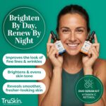 TruSkin Face Serum Duo – Vitamin C Serum & Retinol Serum for Face – AM & PM Anti Aging Skincare Routine – Brightening & Smoothing Facial Serums, 1 fl oz Each - Image 4