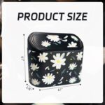 Mini Car Trash Can with Lid – Cute Floral Car Interior Accessory with 5 Trash Bags, Small Automotive Organizer for Front and Back Seat, Universal Fit Trash Bin for SUV, Sedan, Truck, Office or Home - Image 3