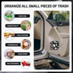 Mini Car Trash Can with Lid – Cute Floral Car Interior Accessory with 5 Trash Bags, Small Automotive Organizer for Front and Back Seat, Universal Fit Trash Bin for SUV, Sedan, Truck, Office or Home - Image 7