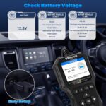 OBD2 Scanner Diagnostic Tool, Check Engine Light Car Code Reader with Reset, Battery Tester, Live Data, Freeze Frame, I/M Readiness, Car Scanner Diagnostic Tool for All OBDII Car After 1996 - Image 5