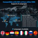 OBD2 Scanner Diagnostic Tool, Check Engine Light Car Code Reader with Reset, Battery Tester, Live Data, Freeze Frame, I/M Readiness, Car Scanner Diagnostic Tool for All OBDII Car After 1996 - Image 9