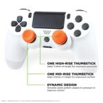 KontrolFreek FPS Freek Vortex for PlayStation 4 (PS4) and PlayStation 5 (PS5) Controller | Performance Thumbsticks | 1 High-Rise Convex, 1 Mid-Rise Concave | Orange - Image 5