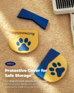 PETHROOM Easy Tangle Cutter for Dogs & Cats | Professional Dematting Tool with Steel Blade | Cat Matted Fur Remover | Safe & Gentle Pet Grooming Comb for Long & Medium Coats - Image 8