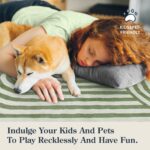 Lahome Green Washable Rug 5x7, Soft Kids Rugs for Bedroom Mid Century Modern Area Rugs for Living Room, Non-Slip Ultra-Thin Stain Resistance Abstract Rug for Kid Nursery Large Playroom(5'X7',Green) - Image 7