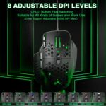 SOLAKAKA SM809 Gaming Mouse for MMO,24000 DPI,16 Programmable,RGB PC Gaming Mice,Black - Image 4