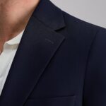 Haggar Men's Travel Stretch Tailored Fit 2-Button Side Vent Solid Blazer - Image 5