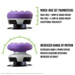 KontrolFreek FPS Freek Galaxy Purple for PlayStation 4 (PS4) and PlayStation 5 (PS5) | Performance Thumbsticks | 1 High-Rise, 1 Mid-Rise | Purple - Image 4