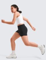 CRZ YOGA Girls Feathery-Fit Soft Athletic Shorts with Zipper Pocket - Tennis Soccer Running Casual Liner Kids Teen - Image 7