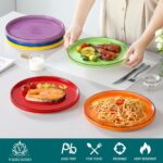 vancasso Bonita 10.5 Inch Dinner Plates, Ceramic Dinner Plate Set, Dinner Plates Set of 6, Large Dinnerware Plates for Kitchen, Microwave, Oven and Dishwasher Safe, Multicolor - Image 4