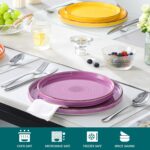vancasso Bonita 10.5 Inch Dinner Plates, Ceramic Dinner Plate Set, Dinner Plates Set of 6, Large Dinnerware Plates for Kitchen, Microwave, Oven and Dishwasher Safe, Multicolor - Image 5