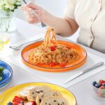 vancasso Bonita 10.5 Inch Dinner Plates, Ceramic Dinner Plate Set, Dinner Plates Set of 6, Large Dinnerware Plates for Kitchen, Microwave, Oven and Dishwasher Safe, Multicolor - Image 6