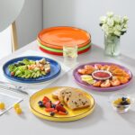 vancasso Bonita 10.5 Inch Dinner Plates, Ceramic Dinner Plate Set, Dinner Plates Set of 6, Large Dinnerware Plates for Kitchen, Microwave, Oven and Dishwasher Safe, Multicolor - Image 7