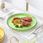 vancasso Bonita 10.5 Inch Dinner Plates, Ceramic Dinner Plate Set, Dinner Plates Set of 6, Large Dinnerware Plates for Kitchen, Microwave, Oven and Dishwasher Safe, Multicolor - Image 9