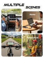 LISEN Coiled USB C Cable, 2 Pack for Android Auto & CarPlay Cable, Short USB A to USB C Cable Compatible with iPhone 17/16/15, Samsung Galaxy S25/S24/S23 A15/A14, Google Pixel 9/8, Space Black 4+6FT - Image 4