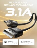 LISEN Coiled USB C Cable, 2 Pack for Android Auto & CarPlay Cable, Short USB A to USB C Cable Compatible with iPhone 17/16/15, Samsung Galaxy S25/S24/S23 A15/A14, Google Pixel 9/8, Space Black 4+6FT - Image 7