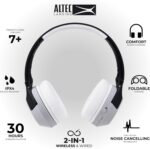 Altec Lansing Kid Safe Noise Cancelling Wireless Headphones 15H Battery, 85dB Volume Limit, Foldable Design Powerful Sound, Active Noise Cancellation Perfect for Kids Ages 7+ - Image 3