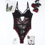 FYMNSI Women's Sexy Bustier Cami Bodysuit One Piece Shapewear Lingerie Lace Teddy Babydoll Leotards Romper Underwear - Image 7