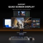 BOSGAME M4 Mini PC Ryzen 9 7940HS (8-Core 5.2GHz) | 32GB DDR5 1TB Gen4 SSD | 4X 4K Displays | Dual 2.5G+WiFi 6E | Win 11 Pro | Compact Desktop for Gaming, Streaming & 3D Rendering - Image 8