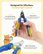 [PETHROOM] Cat Nail Clipper Trimmer for Indoor Cats with Circular Cut Hole (2mm) | Premium Sturdy Stainless Steel Blade Cat Claw | Safe, Easy, Accurate, Quiet & Fast | Avoid Overcutting - Image 6