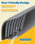 27" x 19" Cat Litter Mat - Ultra-Large Litter Box Mat with Double Layers, Urine-Proof and Non-Slip Litter Trapping Mat, Easy to Clean Kitty Litter Mats for Floor, Scatter Control, Grey - Image 6