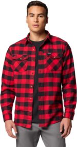 Columbia Mens Bearmouth Springs Roll Up Long Sleeve Flannel Shirt - Image 3