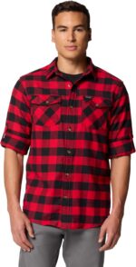 Columbia Mens Bearmouth Springs Roll Up Long Sleeve Flannel Shirt - Image 6