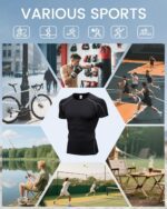 Short Sleeve Compression Shirt Men Athletic Gym Cool Dry Base Layer Workout Tops Slim Fit Undershirts T-Shirt - Image 8