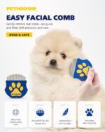 PETHROOM Professional Eye Comb for Pets | Stainless Steel Tear Stain Remover for Cats & Dogs | Gentle Round-Head Grooming Tool | Compact & Portable for Eye Gunk Removal - Image 3